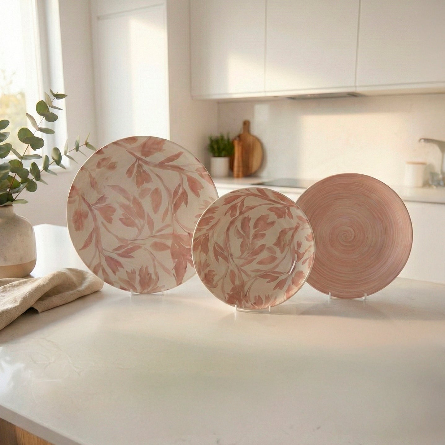 Set Milano Flowers Palo Rosa