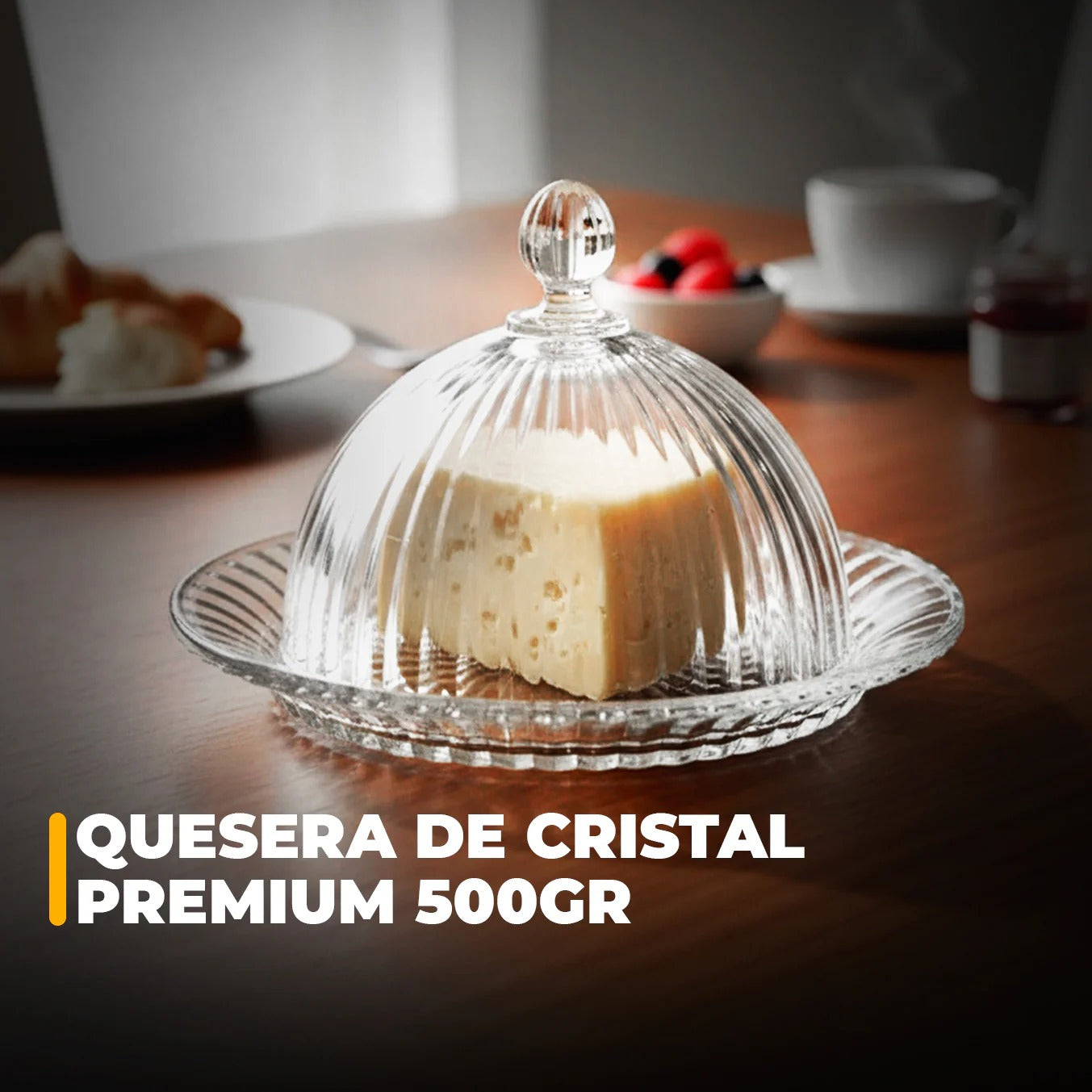 Quesera de Cristal de 500gr