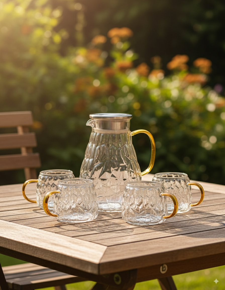 SET BLOOM (JARRA DE 1.8L + 4 TASAS)