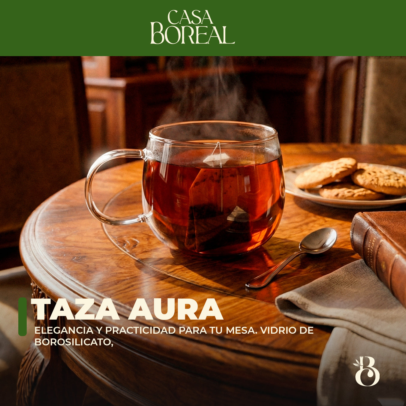 Taza Aura de 300 ml (Hecha de Vidrio de Borosilicato)