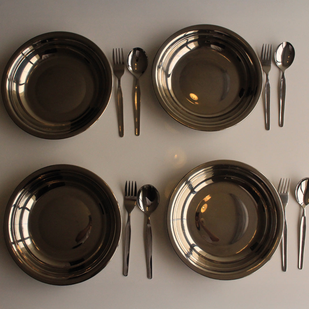 Set Brillo PURO (PLATOS+CUCHARA+TENEDOR) II